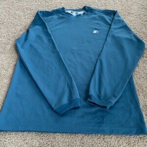 Men's Tee T-Shirt Dri-Fit Long Sleeve Color: Slate Blue Size Small